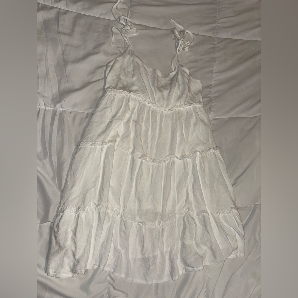 White Tiered Sundress